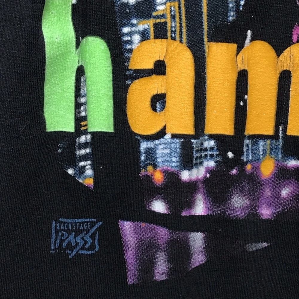 Vintage 1991 MC Hammer Single Stitch T-Shirt Screen Stars Tag L - Picture 3 of 4